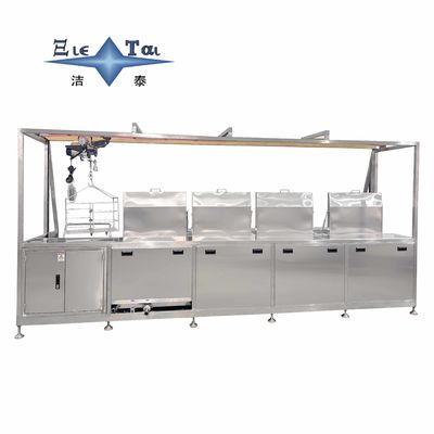 Buy 90KW Ultrasonic Mold Cleaning Machine Four Tank Ultrasonic Cleaner System Semi Automatic online manufacture