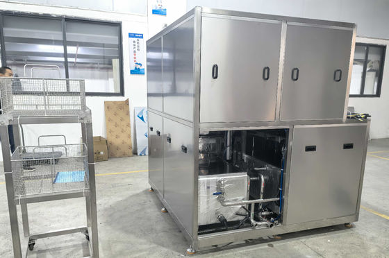 Buy 28kHz Medical Ultrasonic Cleaning Machine Single Tank Automatic Lift Integrated Washing Spray Rinsing Hot Air Drying online manufacture
