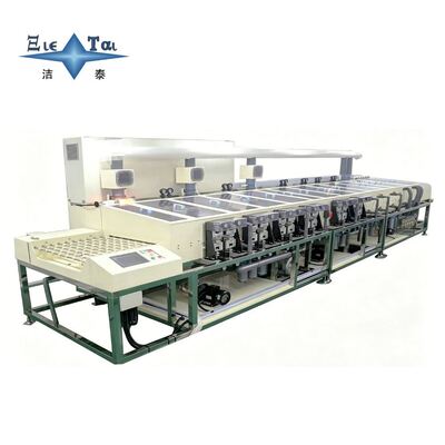 kopen Horizontale meertraps ultrasone reinigingsmachine met 80 kW vermogen voor continu wassen van glazen lenzen online manufacture