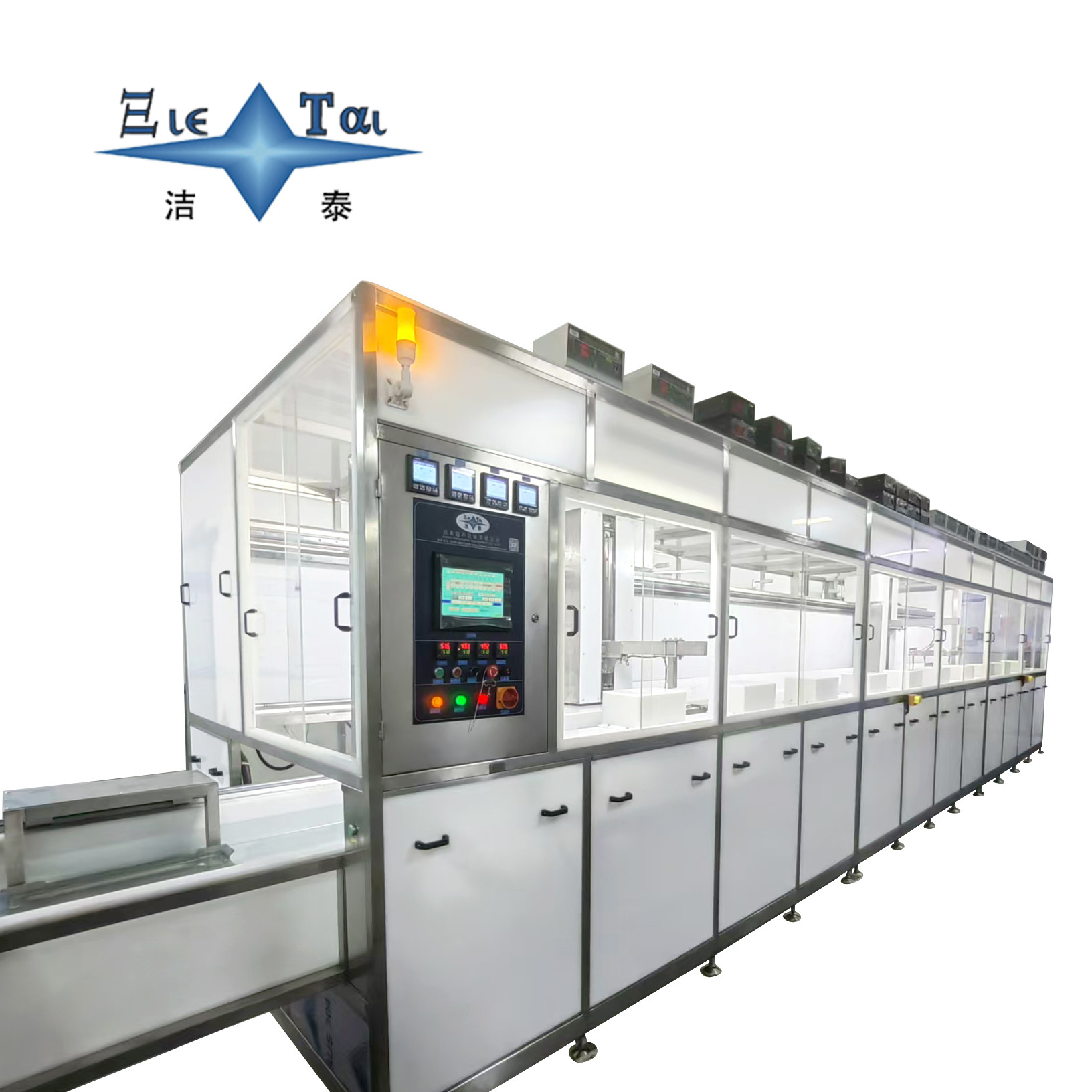 11 Tanks Semiconductor Cleaning Machine Silicon Wafer Cleaning Machine ...