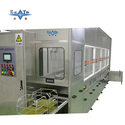 Full Automatic Ultrasonic Cleaning Line 40KHz - 132KHz Ultrasonic PCB Cleaner With Vacuum Drying