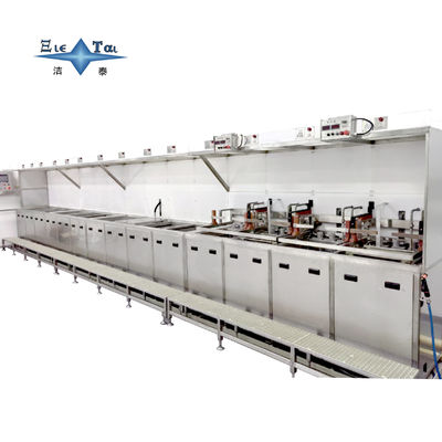 250KW Semiconductor Cleaning Machine 40KHZ - 80KHZ Ultrasonic Cleaning Line