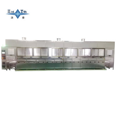 Semiconductor wafer cleaner, ultrasonic alkaline cleaning + ultrasonic acidic cleaning + pure water rinsing