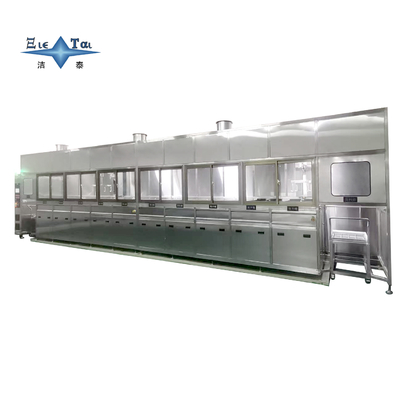 Semiconductor Silicon Wafer Cleaner - Ultrasonic Alkaline/Acid Cleaning + DI Water Rinsing, 40KHz-80KHz, 60℃