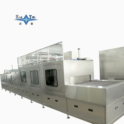 Medical Device Through-Type Cleaning & Drying System – Mesh Conveyor Design with Spray Rinsing + Air Knife Dehydration + Hot Air Drying