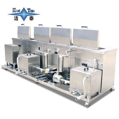 Industrial 4-Slot Cleaning Equipment with Filtration, Rinsing, Spraying & Drying Function